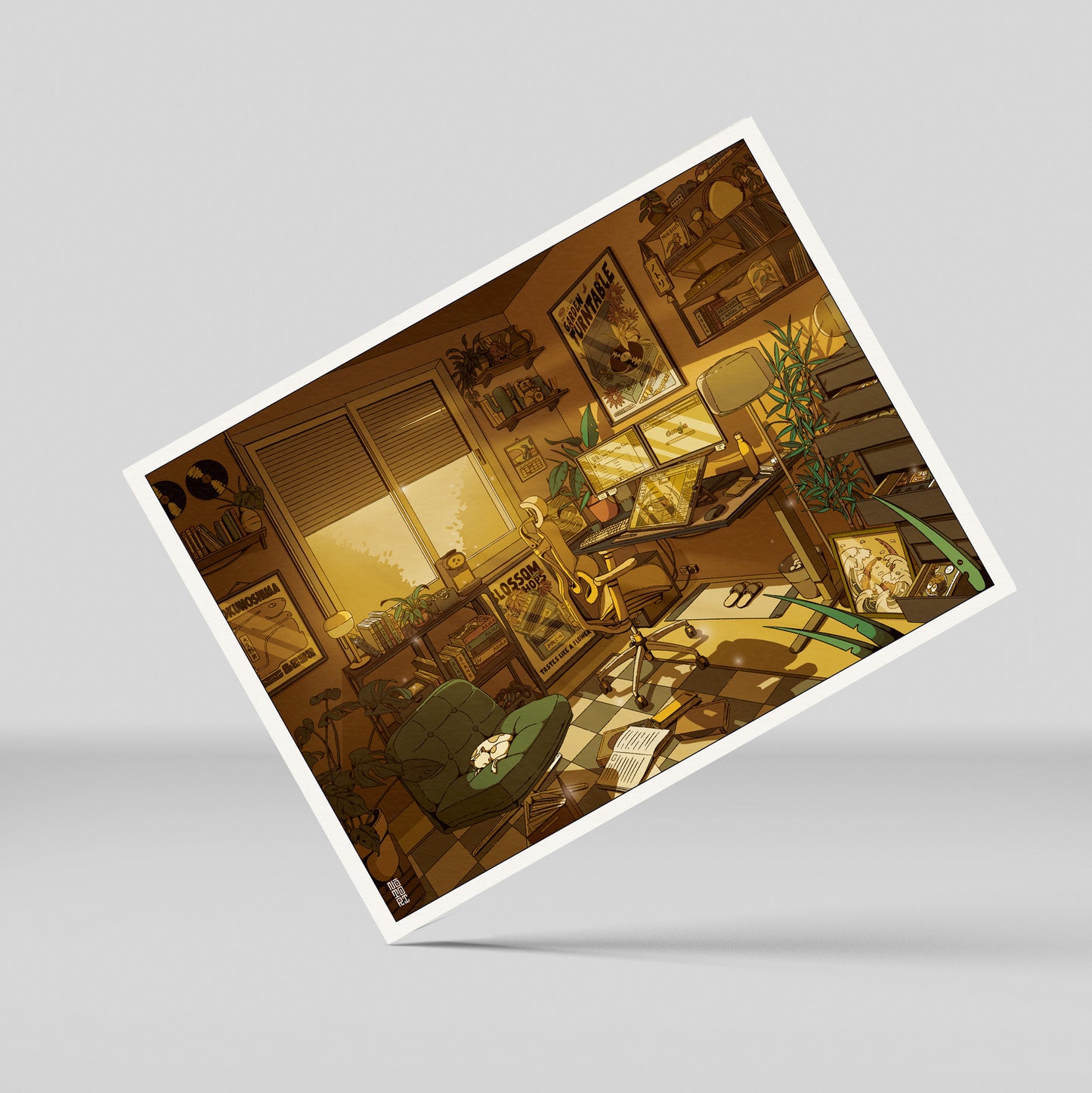 Le bureau jour Mini Print