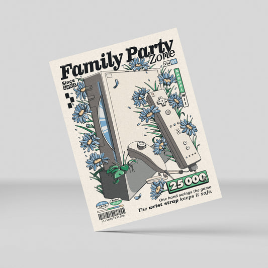 Family Party Zone Mini Print