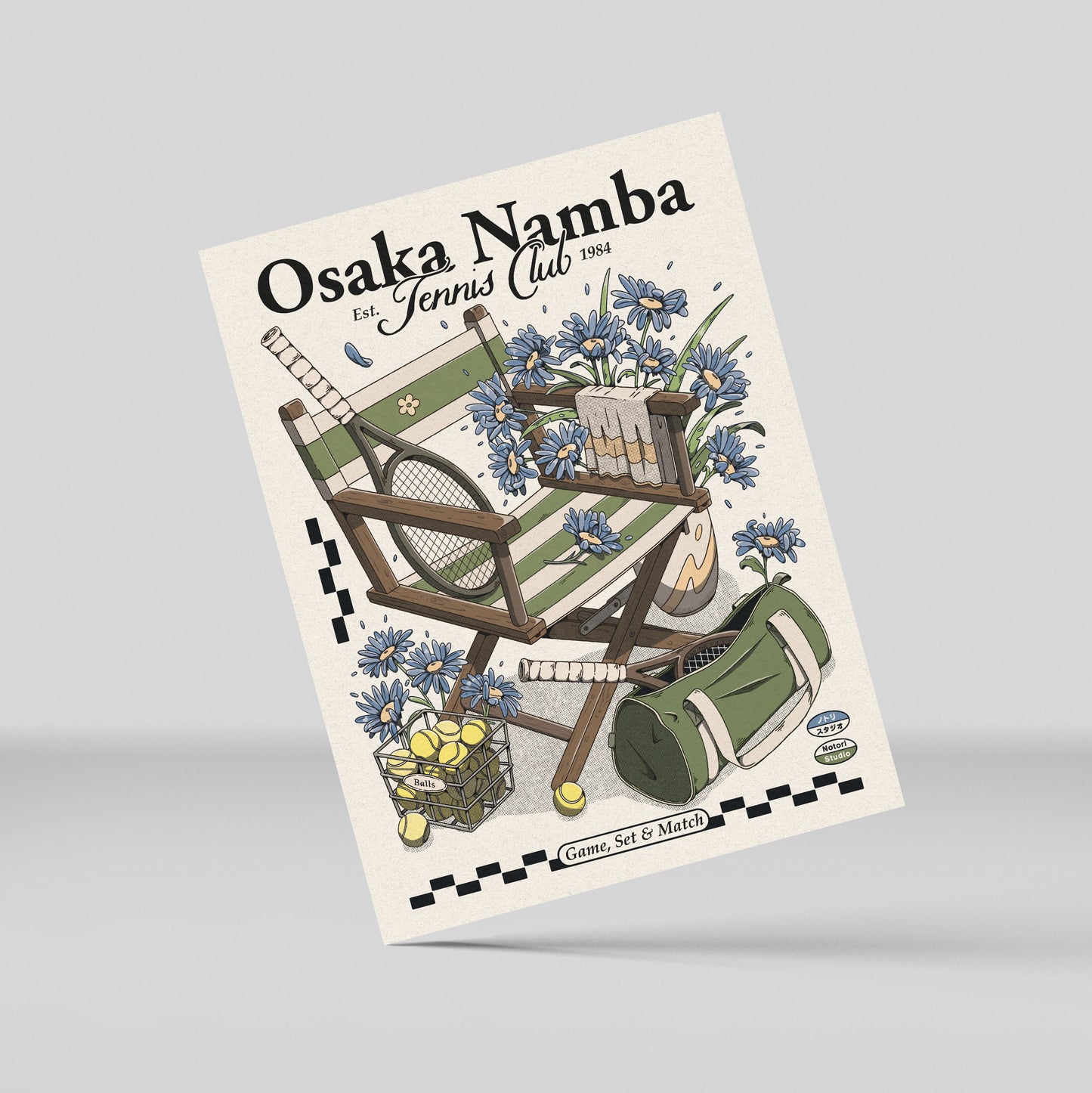 Osaka Namba Tennis Club Mini Print 🎾
