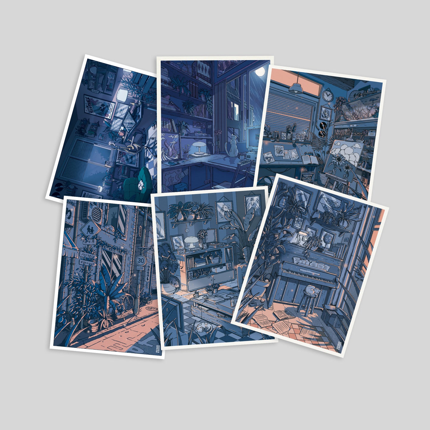 Lot de 6 Mini-Prints - Lo-Fi